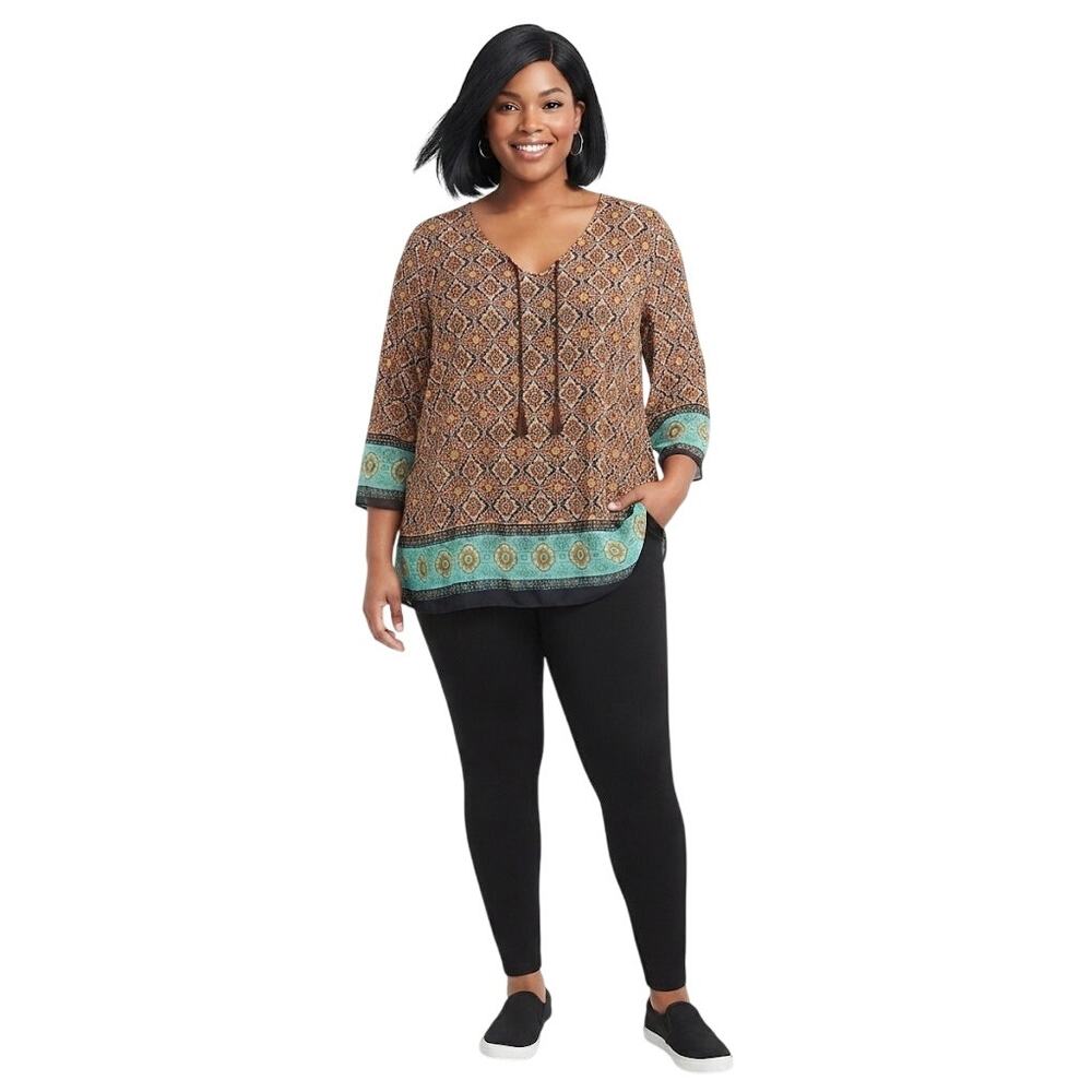 Cato  Bohemian Style Tunic Blouse Plus Size 2X